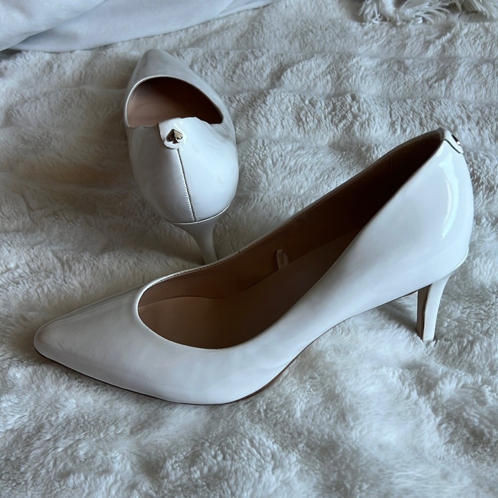 Kate Spade White Pumps